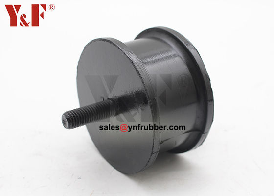 OEM Cylindrical Rubber Bobbin Mounts Tipe pemasangan sekrup industri