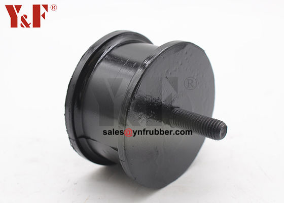 OEM Cylindrical Rubber Bobbin Mounts Tipe pemasangan sekrup industri