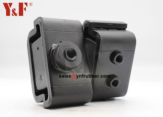 Black Marine Engine Mounts Baja tahan karat Mudah dipasang