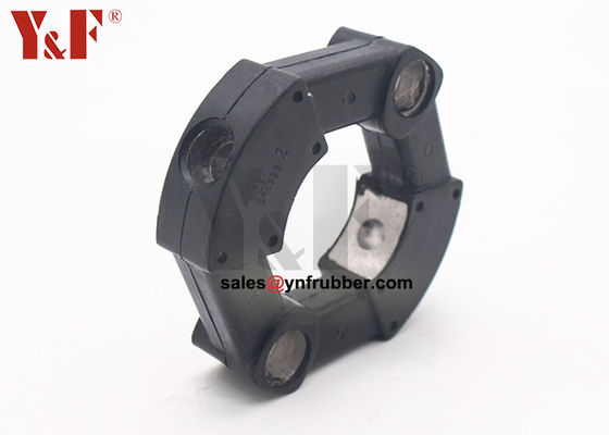 Konektor kopling karet hitam Fitting pipa karet fleksibel
