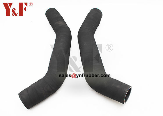Selang karet excavator fleksibel diperkuat E320GC Radiator Selang Down