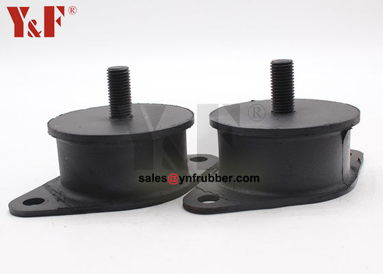 Kompaktor Perindustrian Pemasangan Karet Absorpsi Getaran Warna Hitam
